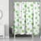 Painterly Shamrock Pattern 71" x 74" Shower Curtain